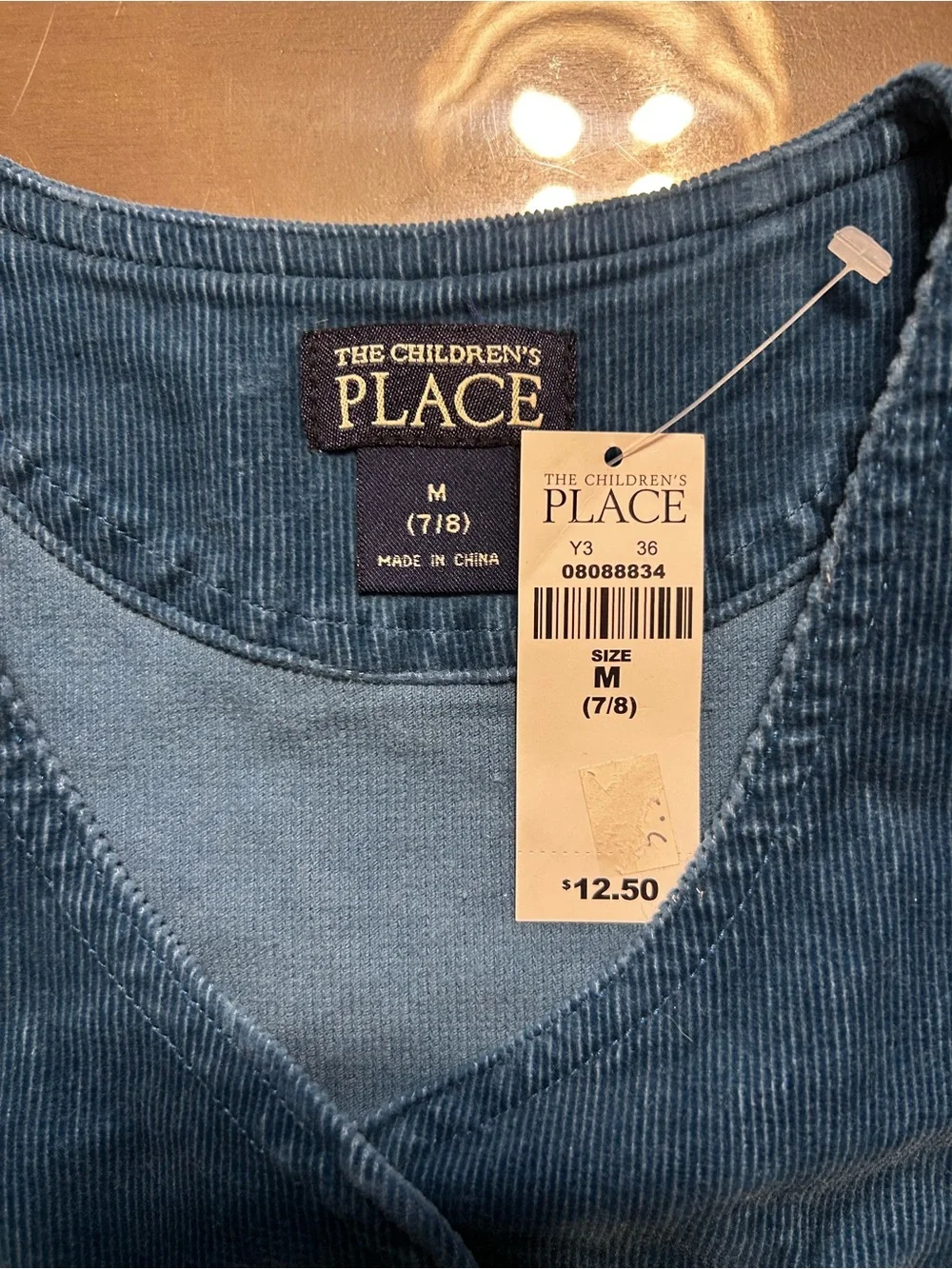 The Children's Place Teal Blue Corduroy Vest with Tag